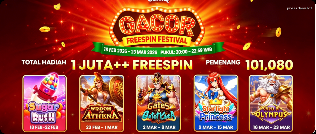 Login presidenslot Sekarang Bonus Melimpah